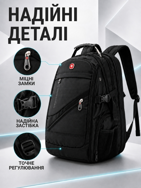 Міський рюкзак + годинник у подарунок! фото